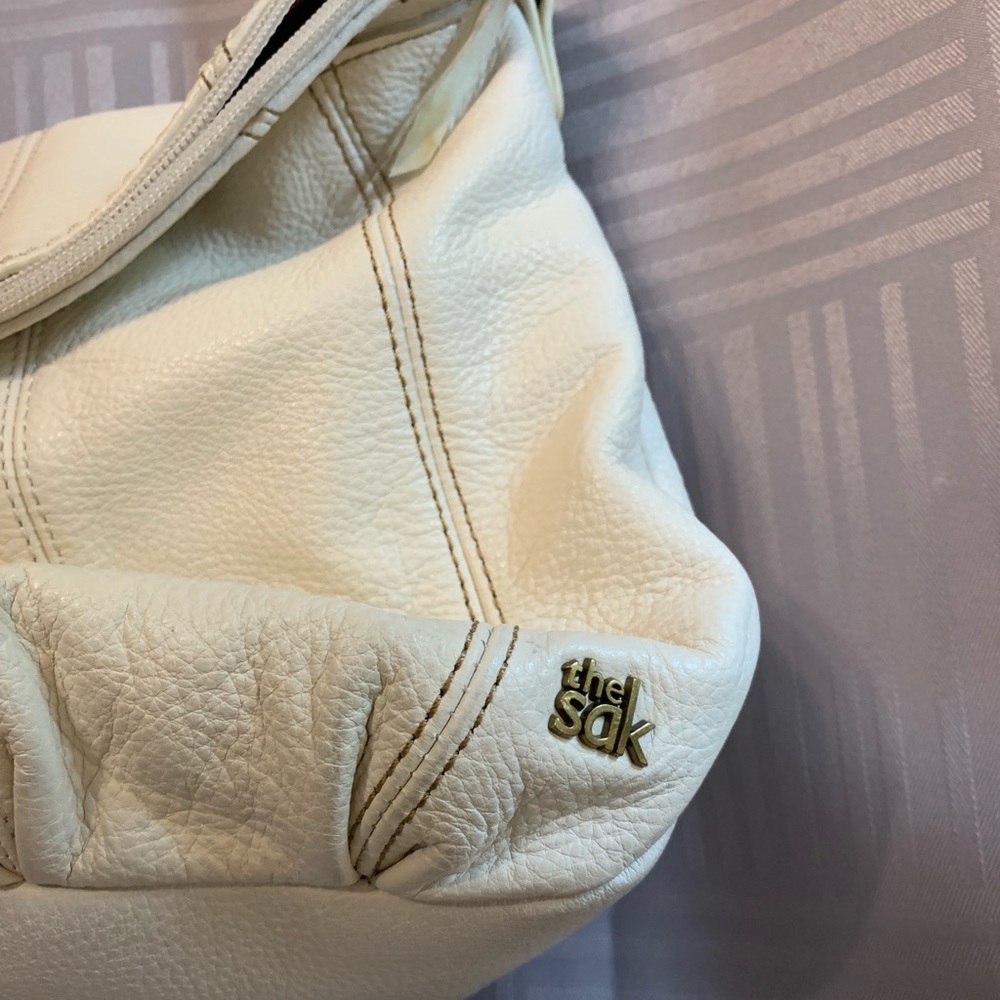 The Sak Pebbled Leather Off White bag